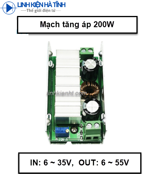 MẠCH TĂNG ÁP 12v 7A 200W